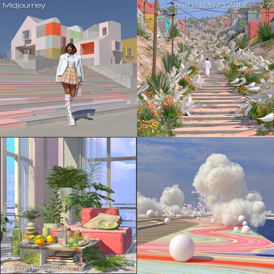 Stylized digital art with vibrant, abstract elements.