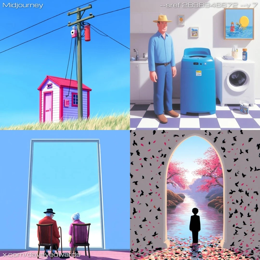 Cartoon comic art with bright colors and a stylized, exaggerated design.