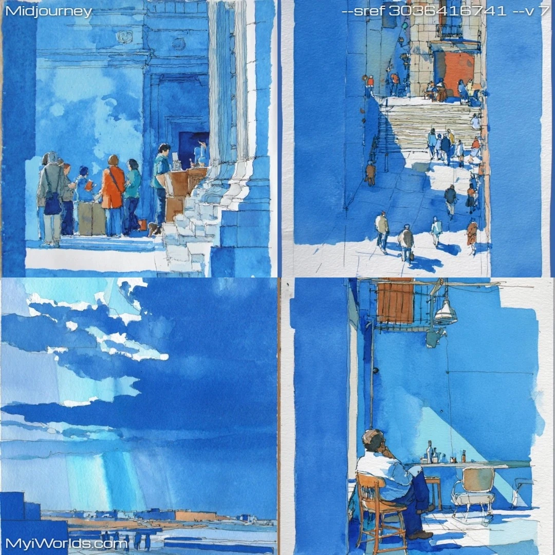 Watercolor-narrative-art-with-layered-textures-and-muted-colors.