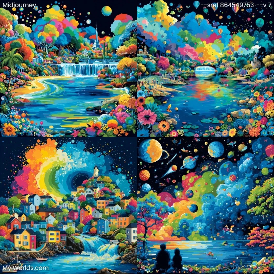Surreal,-vivid-color-palette-with-detailed-landscape-elements.