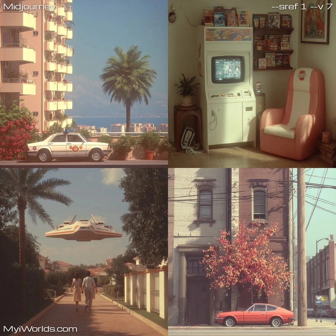 Photorealistic with high contrast, capturing the nostalgic 1980s aesthetic.