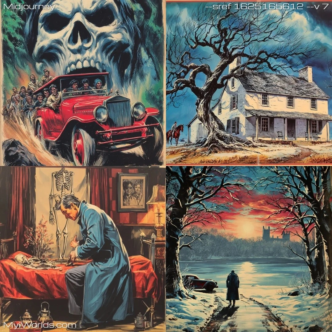 Photorealistic painting with high contrast and dominant colors.