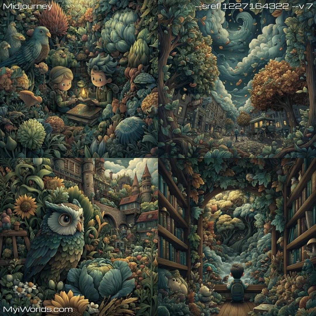 Fantasy-inspired-whimsical-illustration-with-a-vibrant-use-of-color.