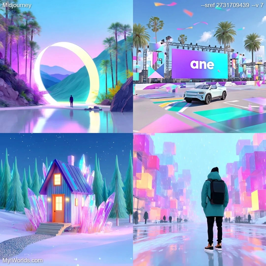 Stylized digital artwork with a highly stylized aesthetic.