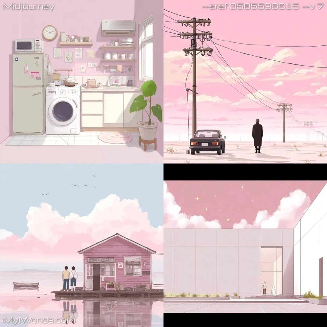 Anime/cartoon with high contrast, modern aesthetic.
