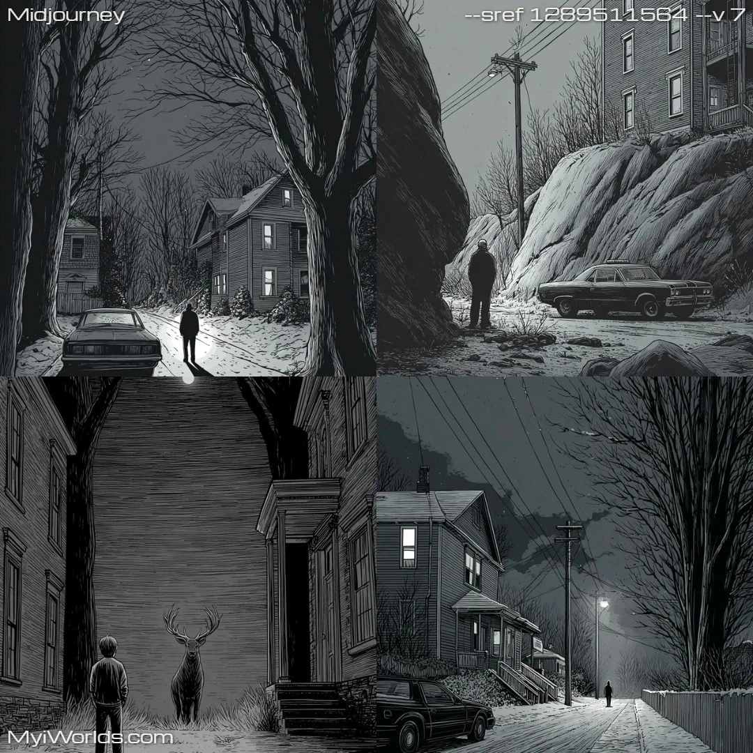 Mono-color-illustration-depicting-an-urban-landscape-with-a-narrative-focus.