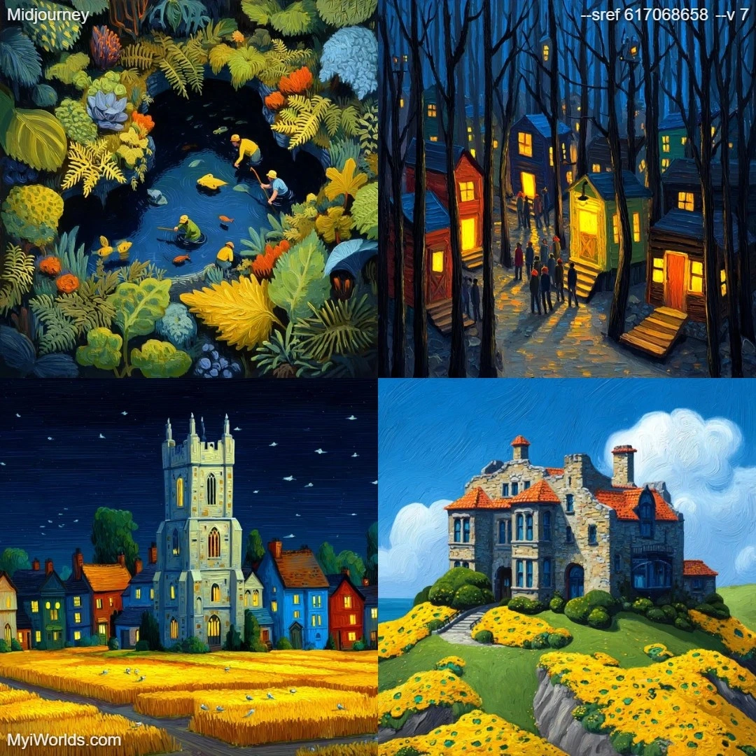 Surrealistic fantasy art with moonlit dream-like quality.