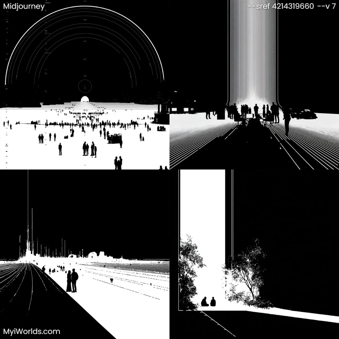 Surrealistic-black-and-white-photography-with-asymmetric-composition-and-linear-perspective.