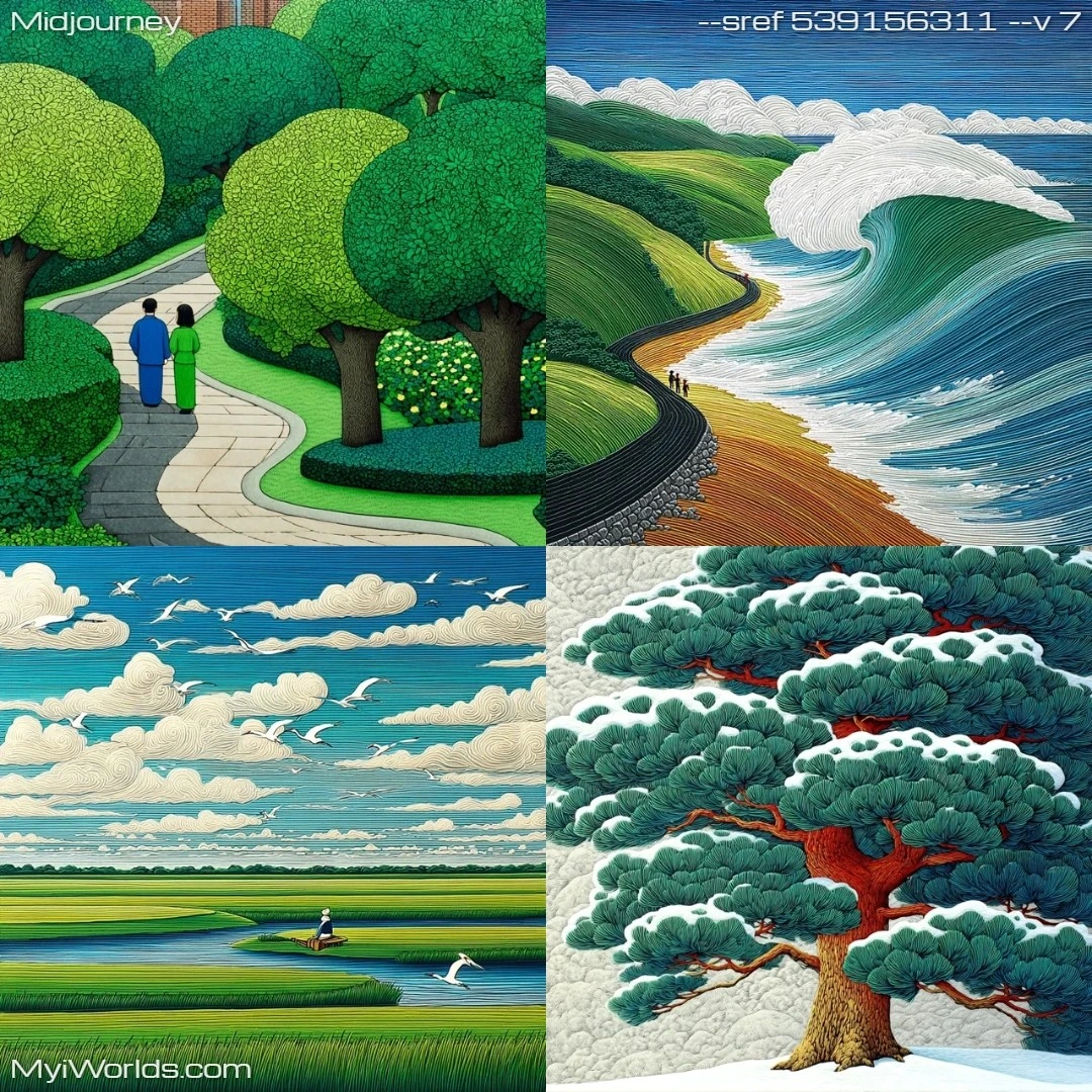 Watercolor painting with high contrast, inspired by natural landscapes.