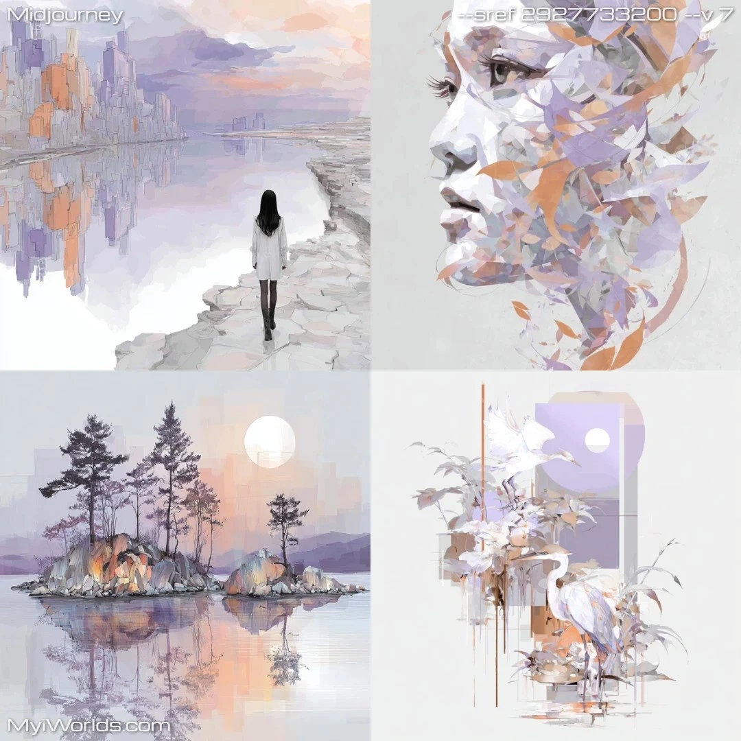 Digital realism with surreal elements in a muted color palette.