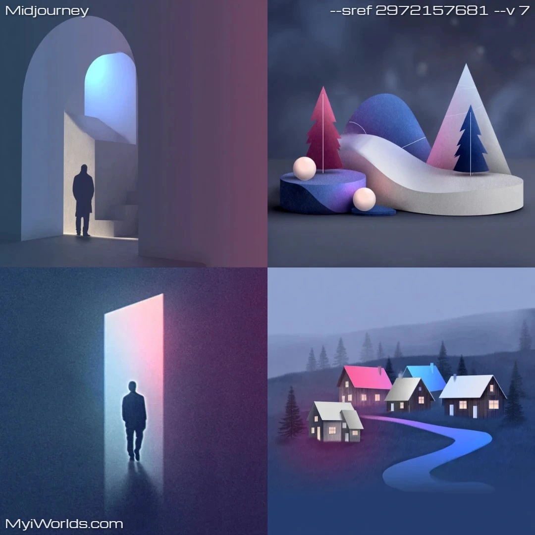 Surrealistic digital art with high contrast.