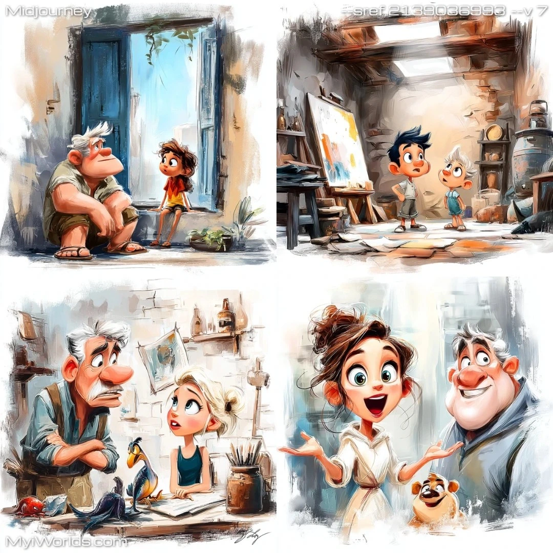 Cartoon illustration in comic style with simple shading.