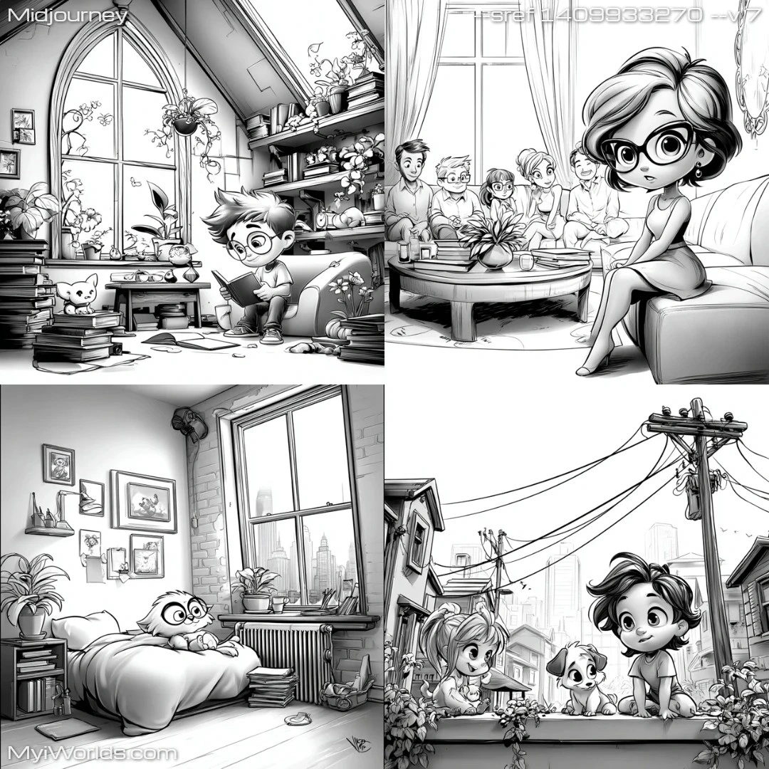 Cartoon-style-black-and-white-textured-drawing-with-comic-book-elements.