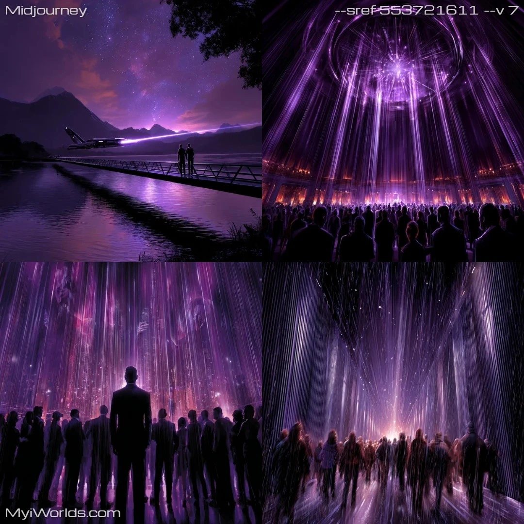 Surreal digital art with a dark, futuristic ambiance.