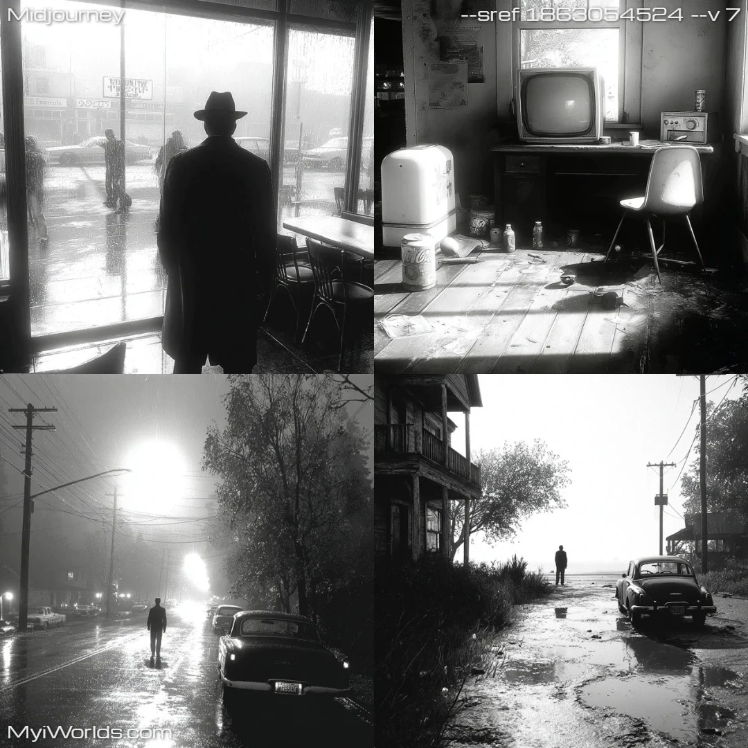Film-noir-photograph-with-muted-colors-and-high-contrast.