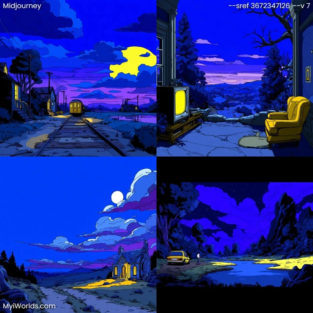 A-digital-narrative-driven-piece-with-a-limited-color-palette,-focusing-on-landscape-and-sky-elements.