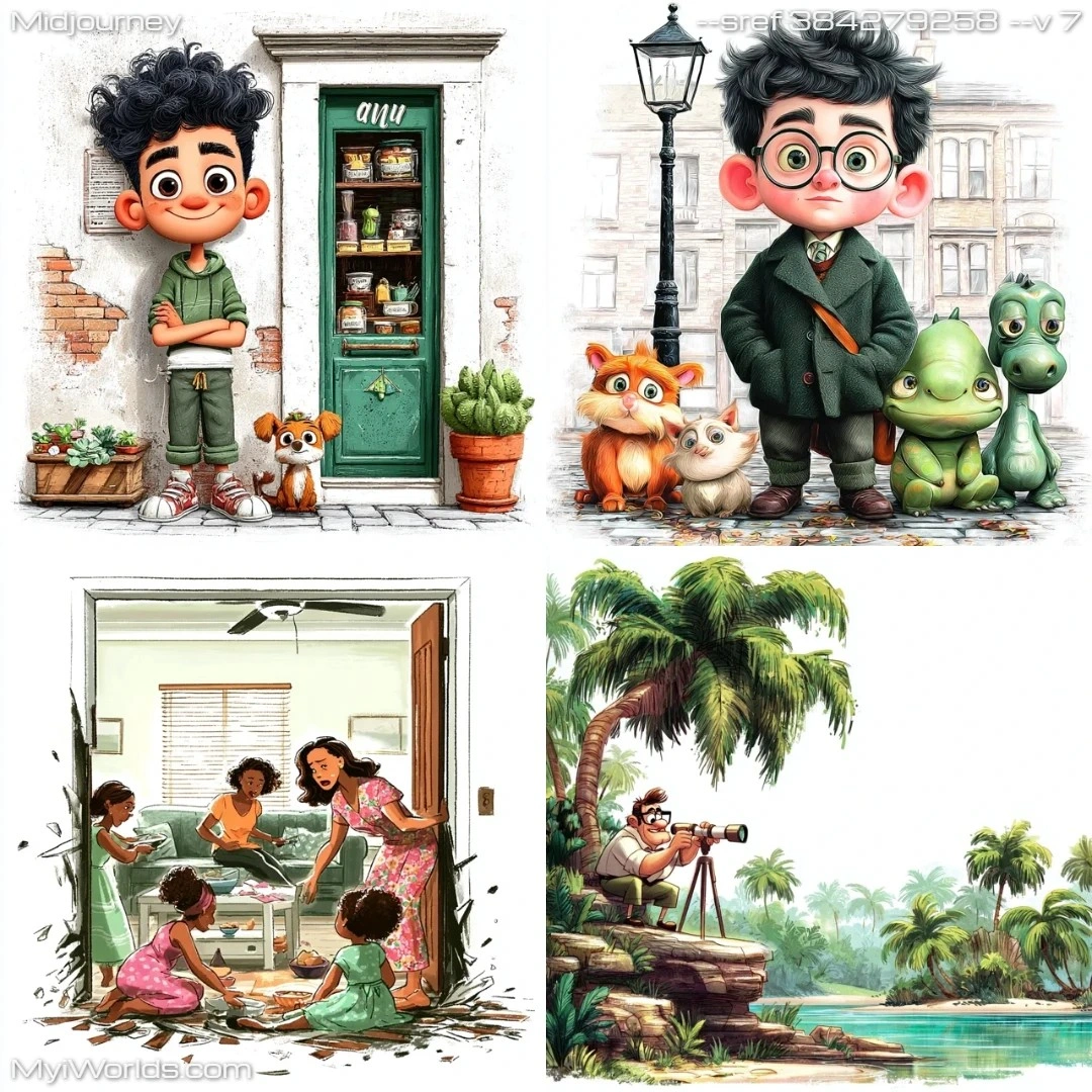 Cartoon digital art in a vibrant comic book style with colorful illustrations.