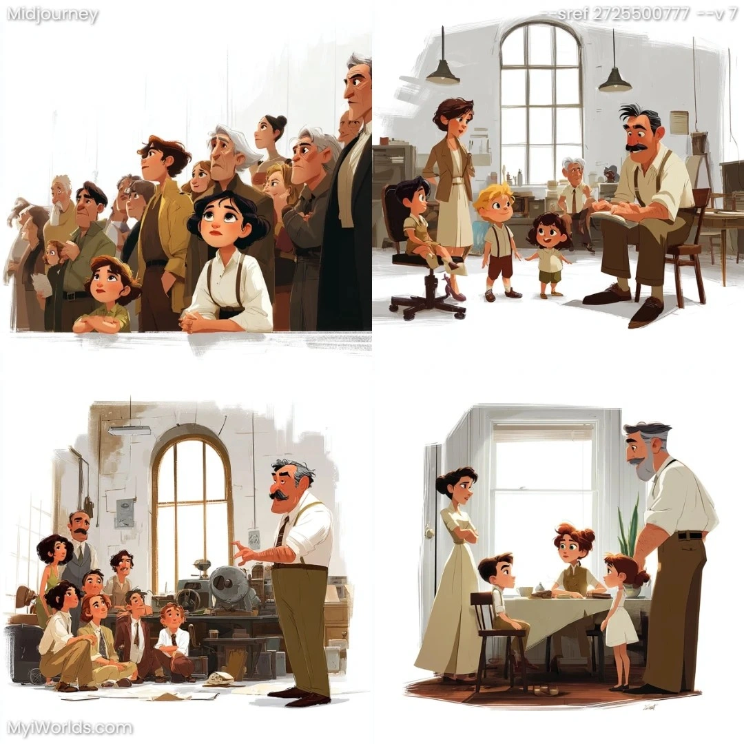 Cartoon-style-comic-book-with-high-contrast-and-warm-tones.
