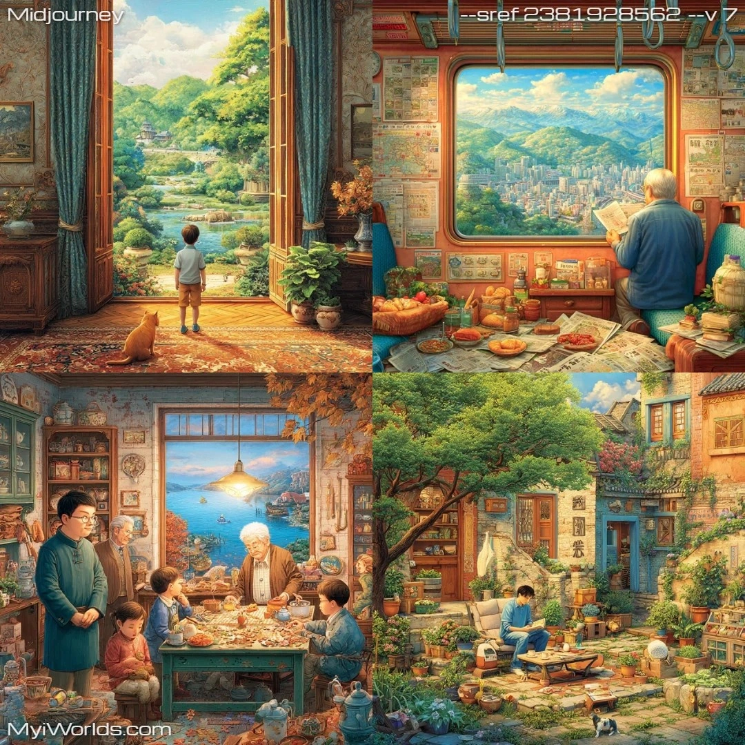 Photorealistic with high contrast, featuring muted colors.