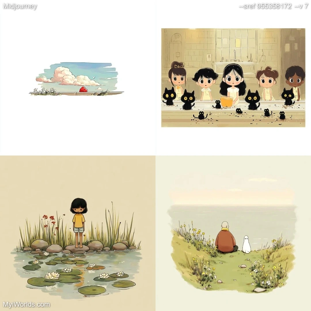 Cartoon illustration with muted colors, reminiscent of comic art styles.