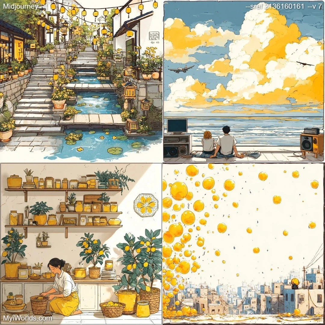 Realistic with a colorful watercolor effect, cartoon-like illustration style.